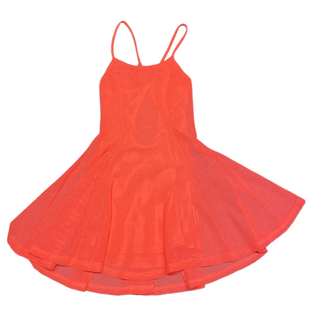 Neon orange dress